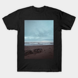 Stranded Lobster Trap on a New Brunswick Beach V2 T-Shirt